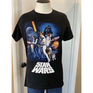Star Wars Mens T-Shirt  - A New Hope Episode IV Classic Color‎ Poster Box